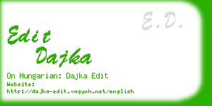edit dajka business card